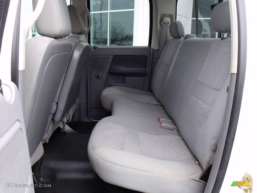 2007 Ram 3500 Lone Star Quad Cab 4x4 - Bright White / Medium Slate Gray photo #15