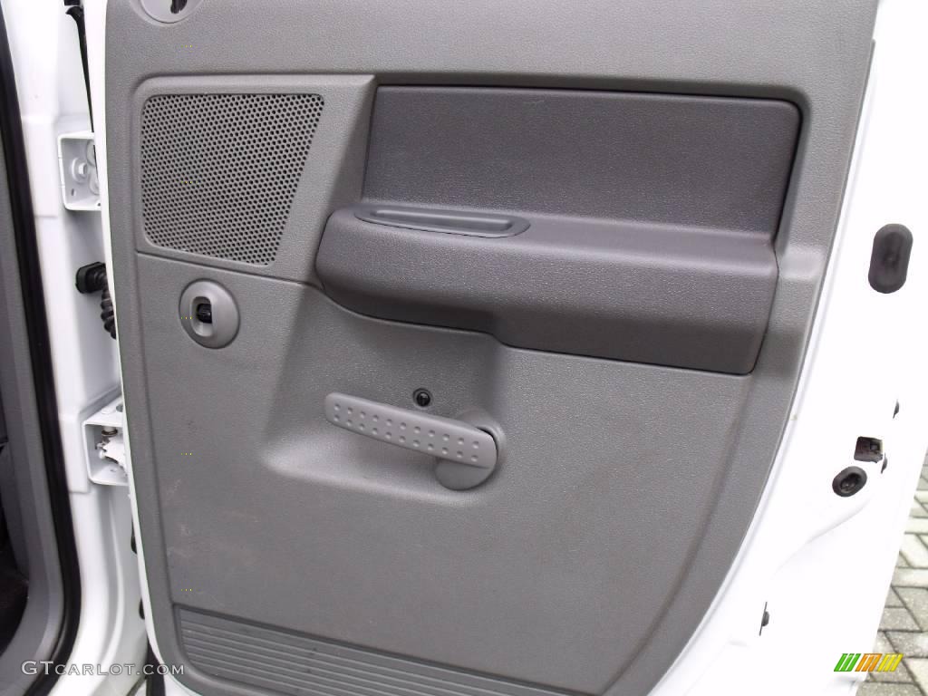 2007 Ram 3500 Lone Star Quad Cab 4x4 - Bright White / Medium Slate Gray photo #22