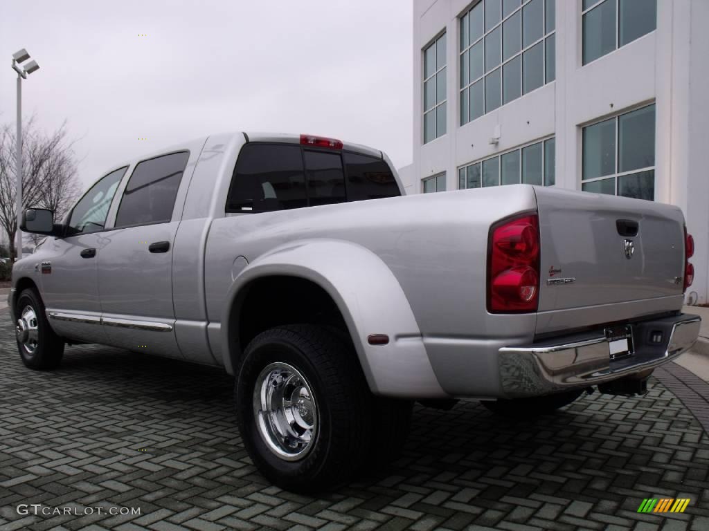 2007 Ram 3500 Laramie Mega Cab Dually - Bright Silver Metallic / Medium Slate Gray photo #3