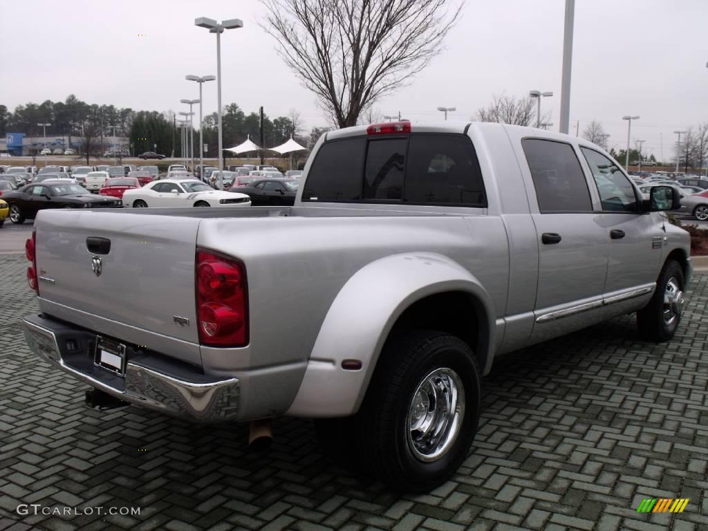 2007 Ram 3500 Laramie Mega Cab Dually - Bright Silver Metallic / Medium Slate Gray photo #5