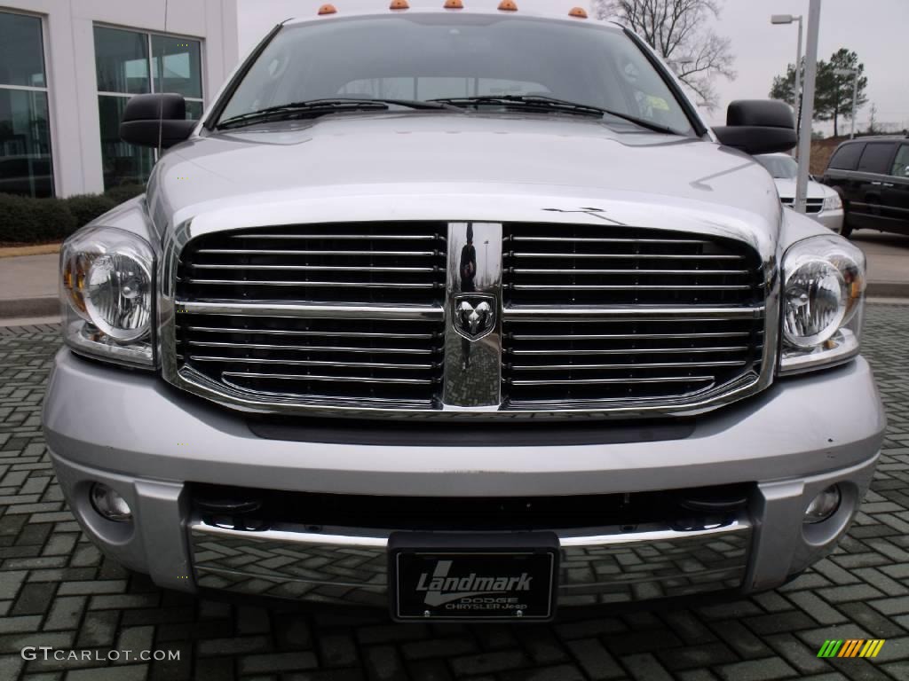 2007 Ram 3500 Laramie Mega Cab Dually - Bright Silver Metallic / Medium Slate Gray photo #8