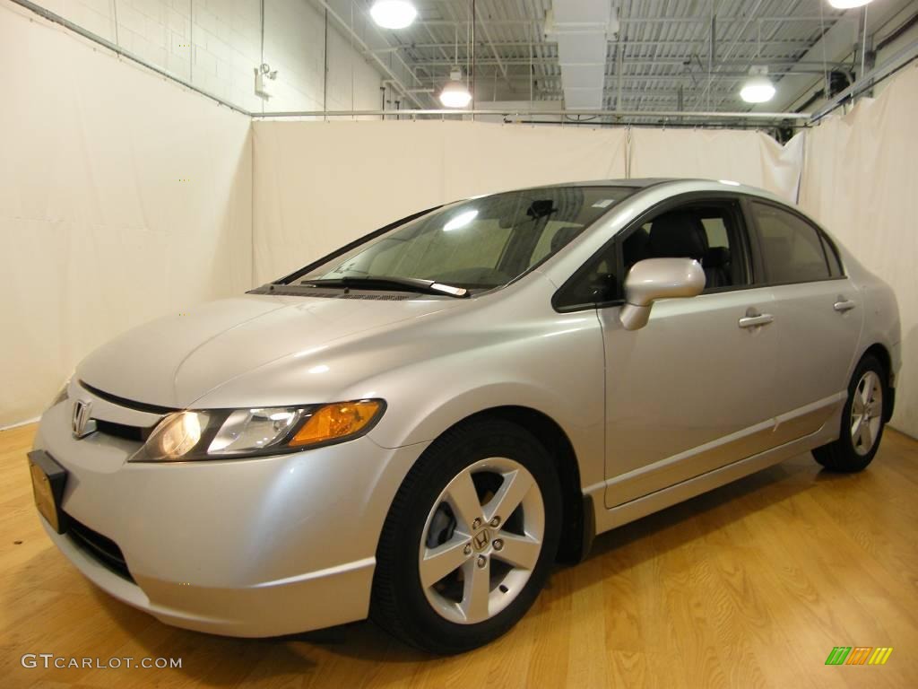 2006 Civic EX Sedan - Alabaster Silver Metallic / Gray photo #1