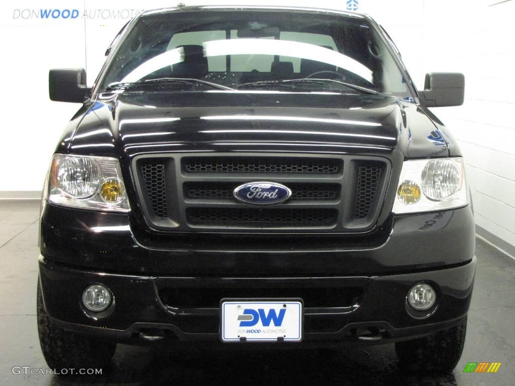 2006 F150 FX4 SuperCab 4x4 - Black / Black photo #7