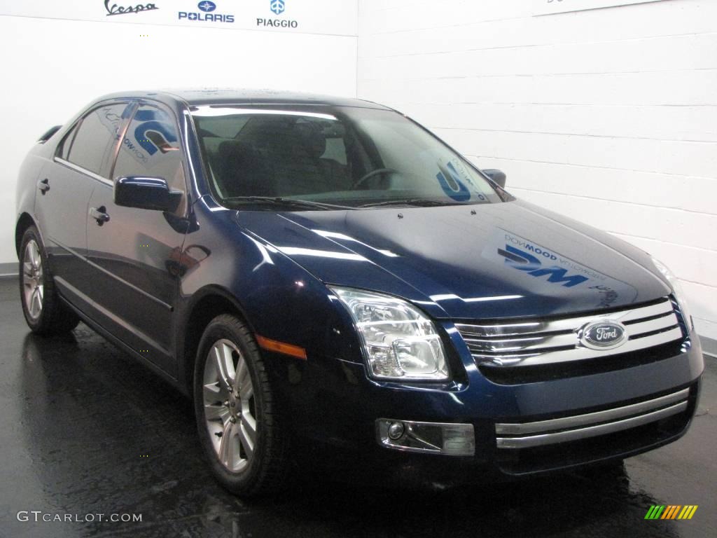 2007 Fusion SEL - Dark Blue Pearl Metallic / Light Stone photo #1