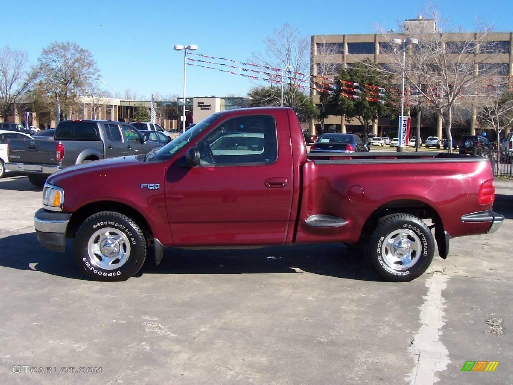 2003 F150 XLT Regular Cab - Toreador Red Metallic / Dark Graphite Grey photo #2