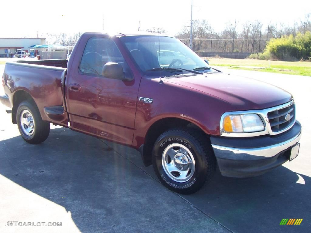 2003 F150 XLT Regular Cab - Toreador Red Metallic / Dark Graphite Grey photo #6
