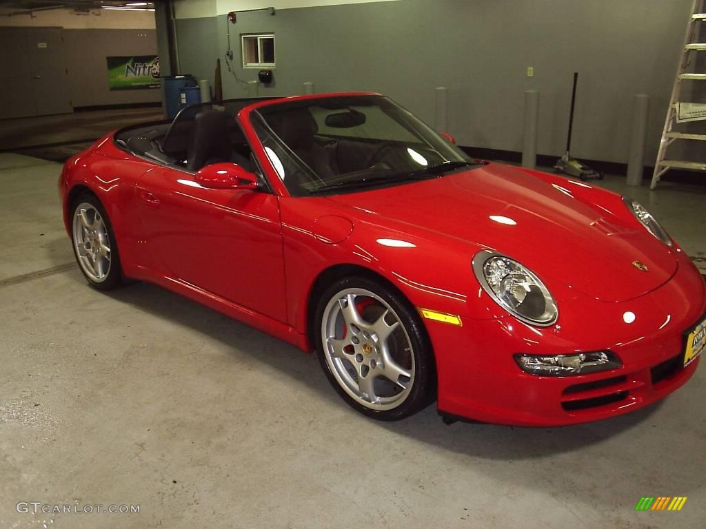 2007 911 Carrera S Cabriolet - Guards Red / Black photo #1