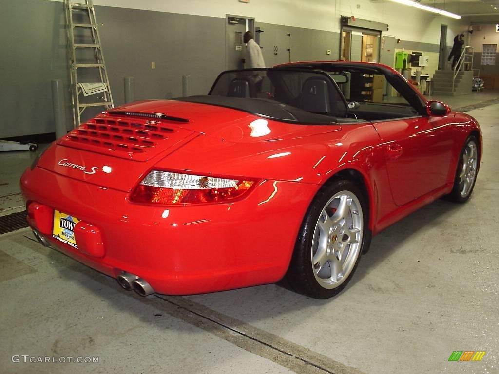 2007 911 Carrera S Cabriolet - Guards Red / Black photo #2