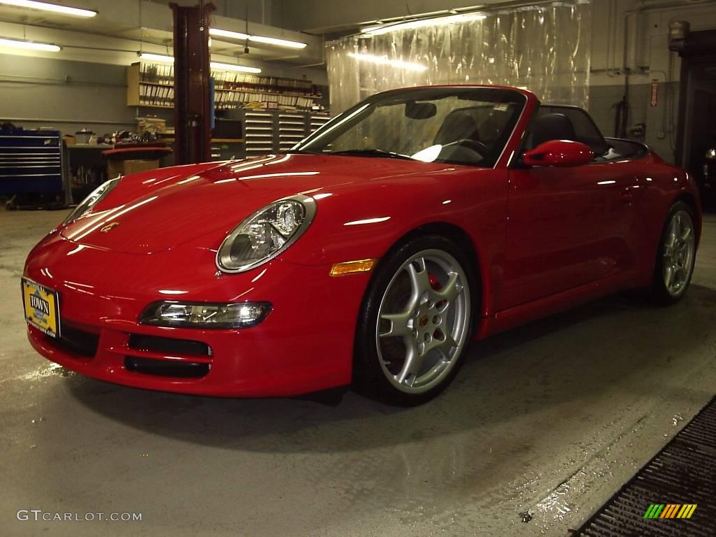 2007 911 Carrera S Cabriolet - Guards Red / Black photo #3