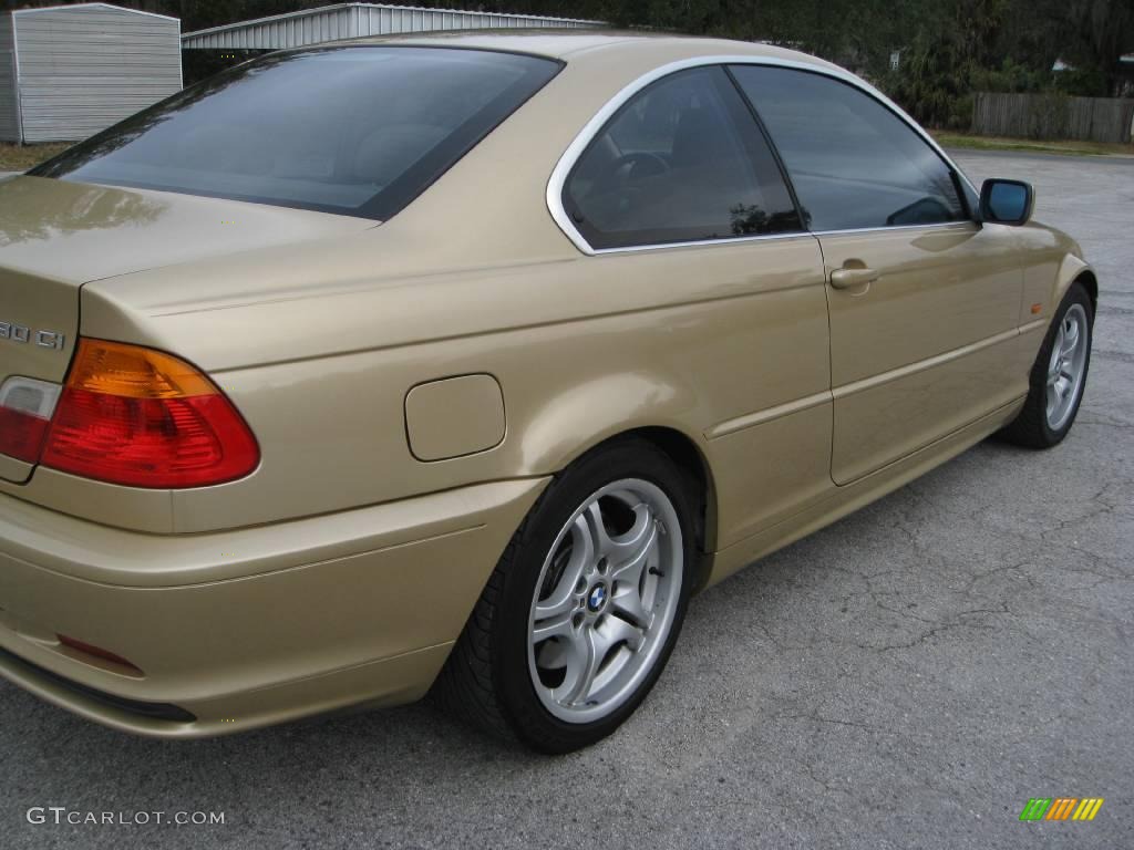 2001 3 Series 330i Coupe - Light Yellow Metallic / Sand photo #10