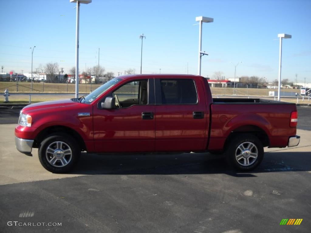 2008 F150 XLT SuperCrew - Redfire Metallic / Medium Flint Grey photo #1