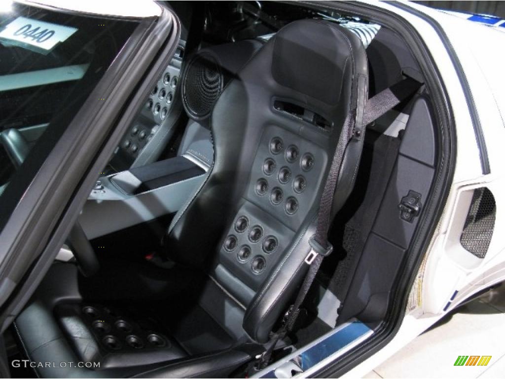 Ebony Black Interior 2005 Ford GT Standard GT Model Photo #25156075