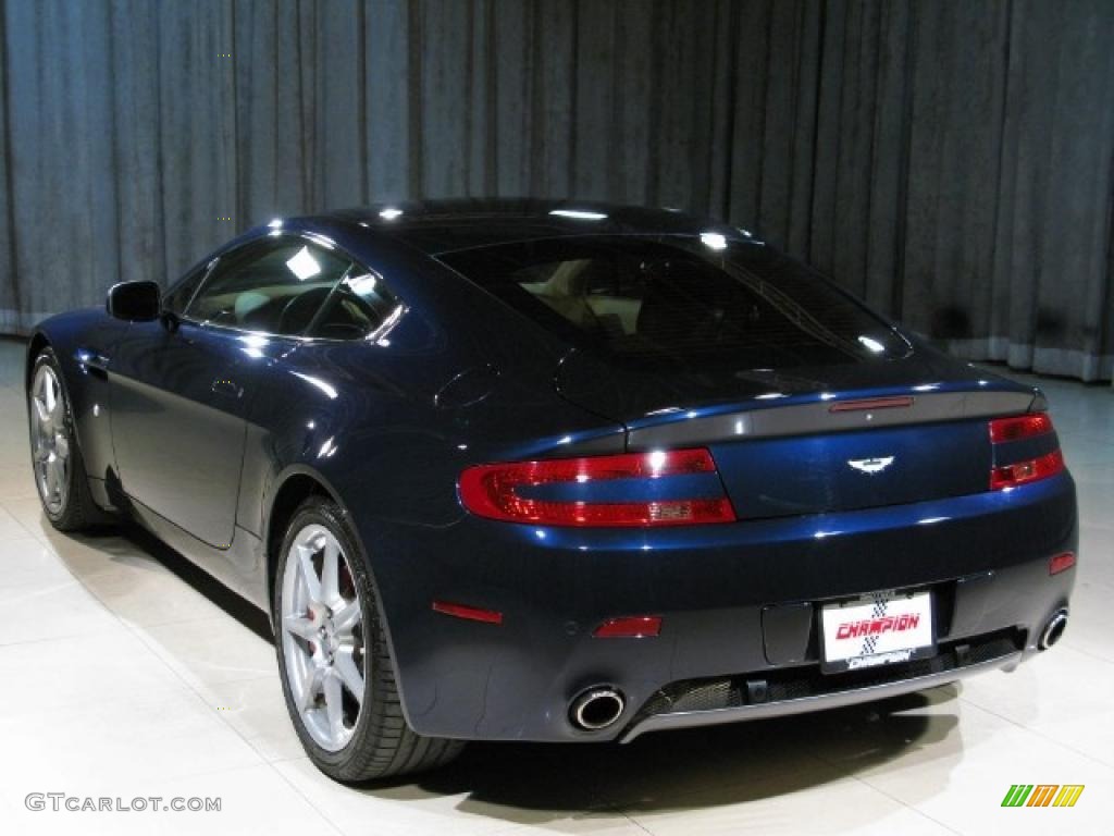 2008 V8 Vantage Coupe - Midnight Blue / Sahara Tan photo #2