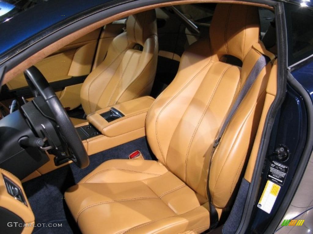 2008 V8 Vantage Coupe - Midnight Blue / Sahara Tan photo #5