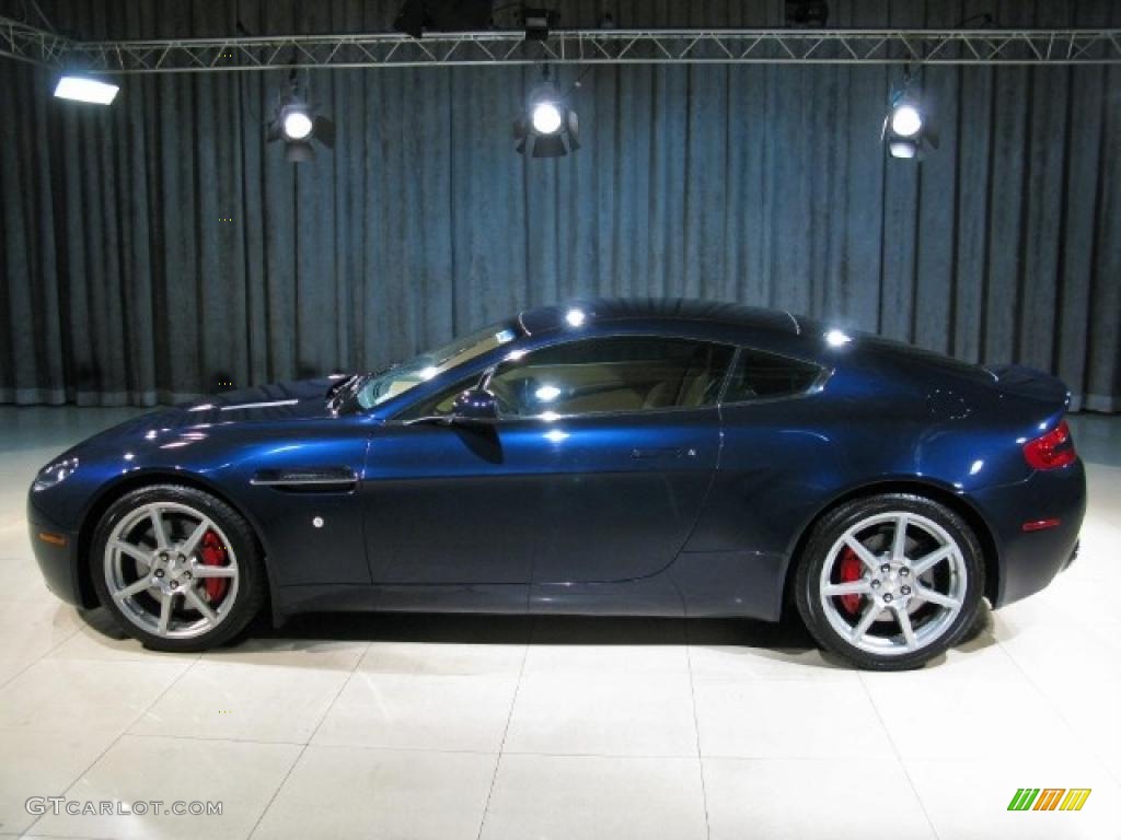 2008 V8 Vantage Coupe - Midnight Blue / Sahara Tan photo #17