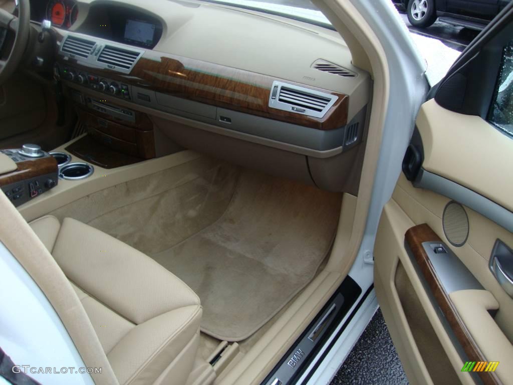 2006 7 Series 750Li Sedan - Alpine White / Dark Beige/Beige III photo #17