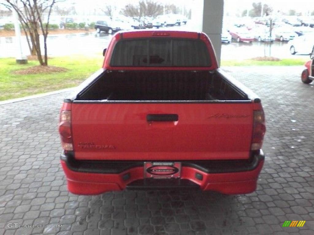 2007 Tacoma X-Runner - Radiant Red / Graphite Gray photo #4