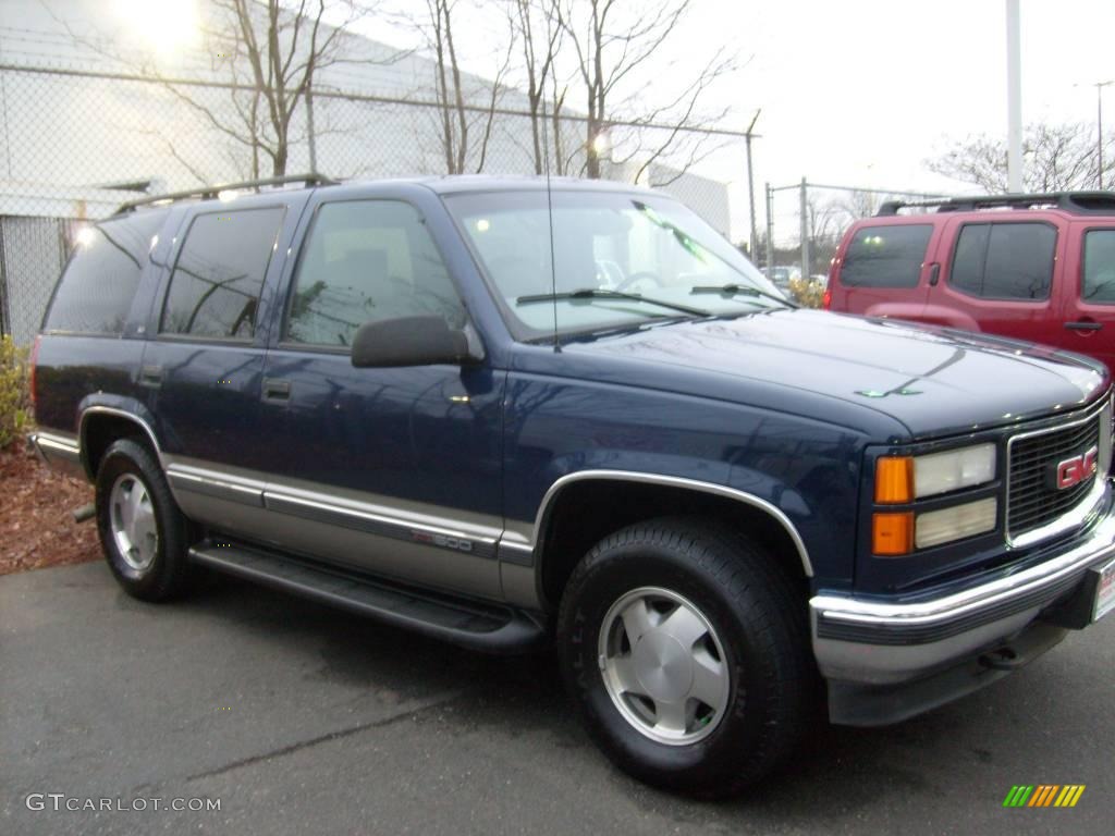 1999 Indigo Blue Metallic Gmc Yukon Slt 4x4 25063137 Photo 2