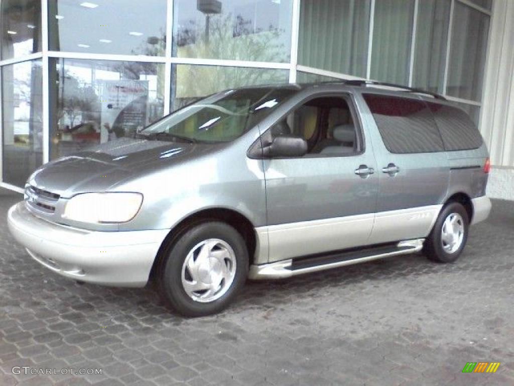 1999 Sienna XLE - Silver Spruce Metallic / Gray photo #38