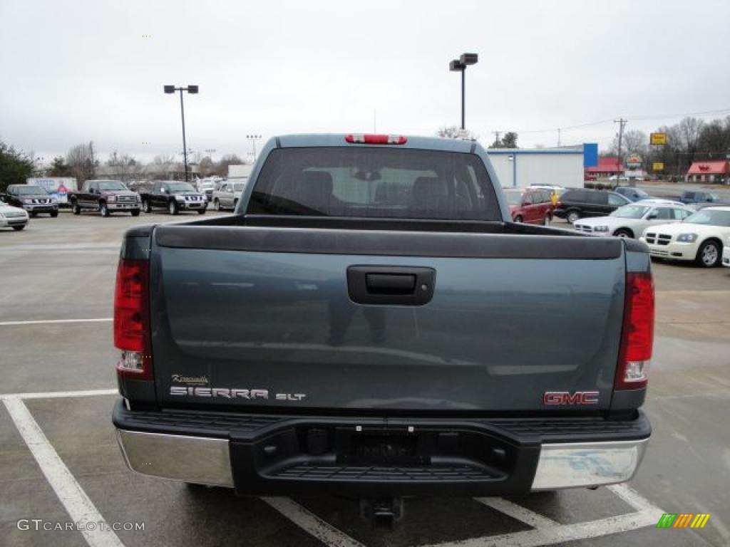 2008 Sierra 1500 SLT Crew Cab 4x4 - Stealth Gray Metallic / Light Titanium photo #37