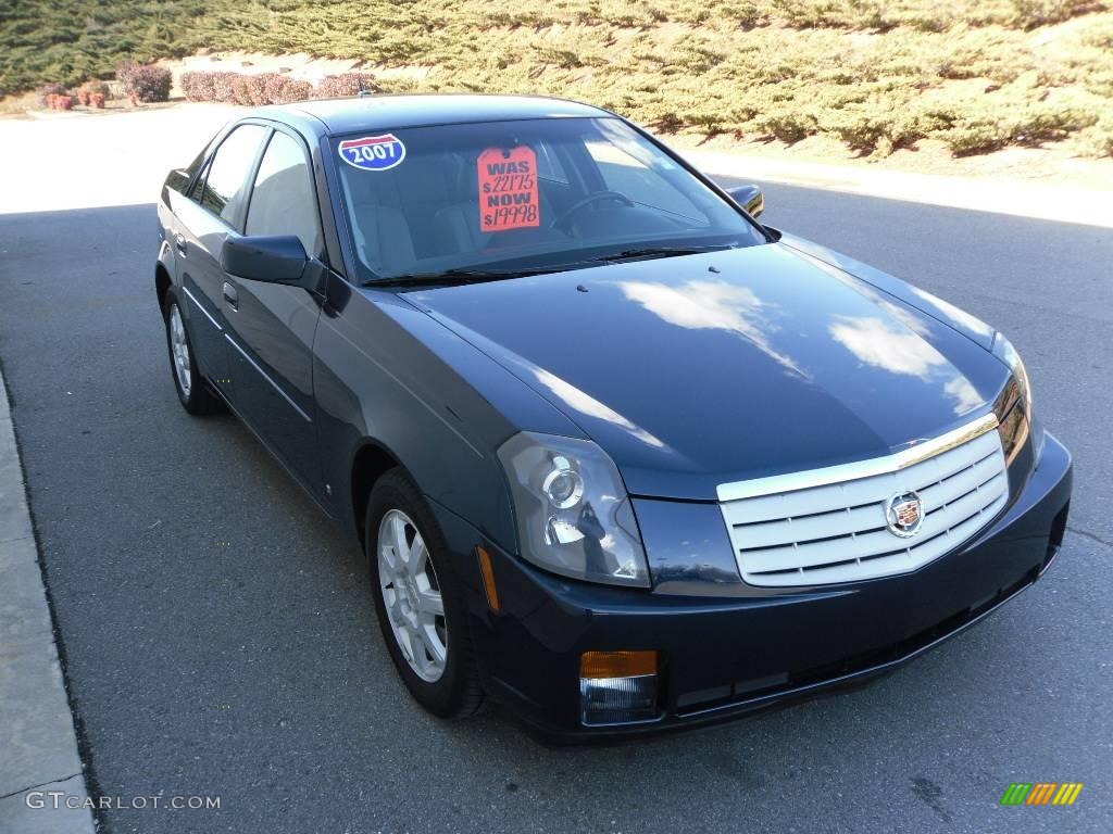 2007 CTS Sedan - Blue Chip / Light Gray/Ebony photo #5