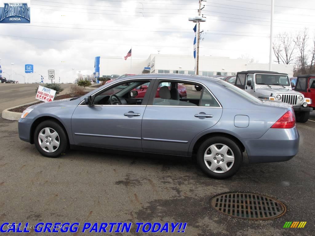 2007 Accord LX Sedan - Cool Blue Metallic / Gray photo #1