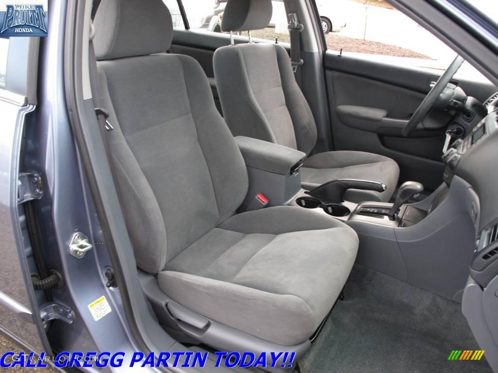 2007 Accord LX Sedan - Cool Blue Metallic / Gray photo #14