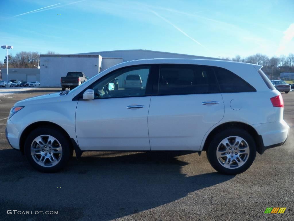 2008 MDX Technology - Aspen White Pearl / Taupe photo #1