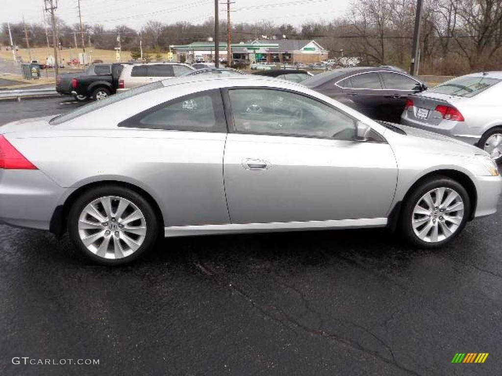 2007 Accord LX Coupe - Alabaster Silver Metallic / Gray photo #5