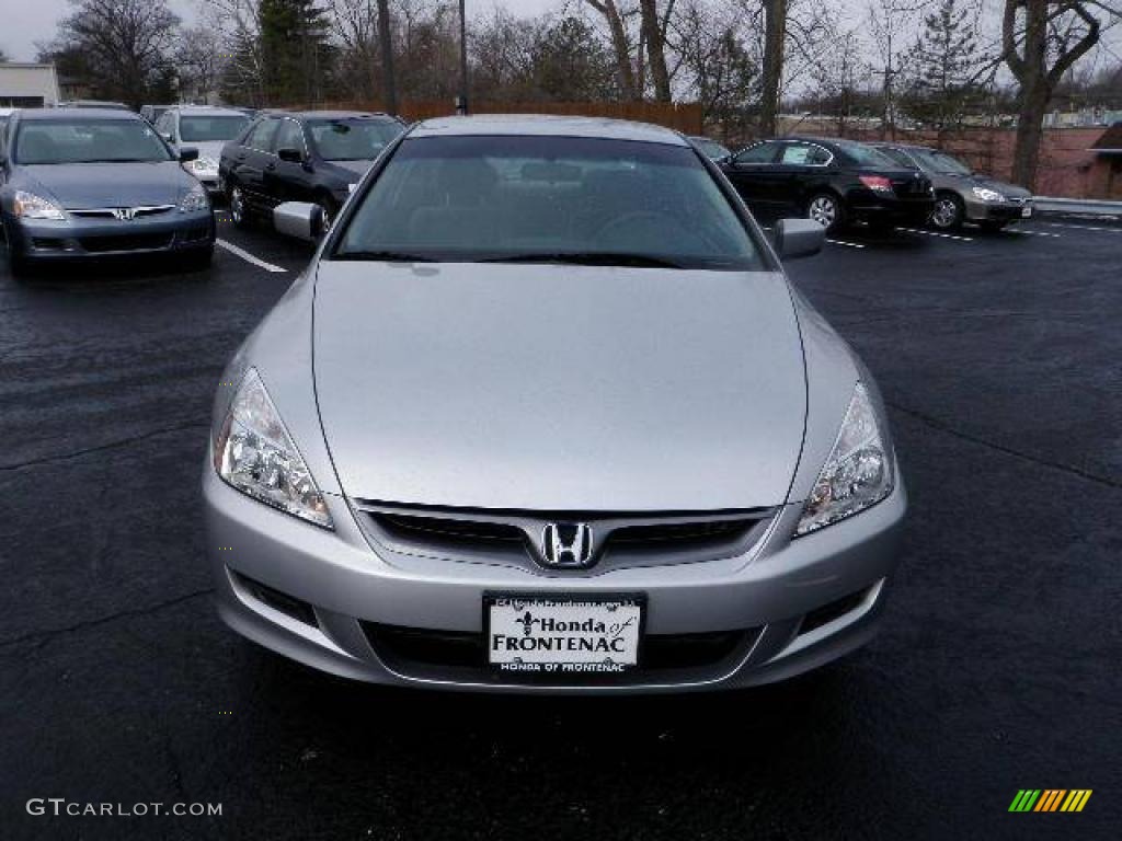 2007 Accord LX Coupe - Alabaster Silver Metallic / Gray photo #7