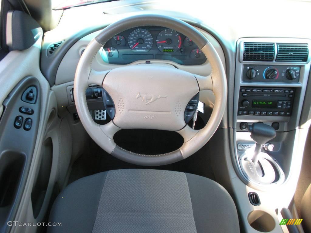 2004 Ford Mustang V6 Coupe Medium Parchment Dashboard Photo #25167684