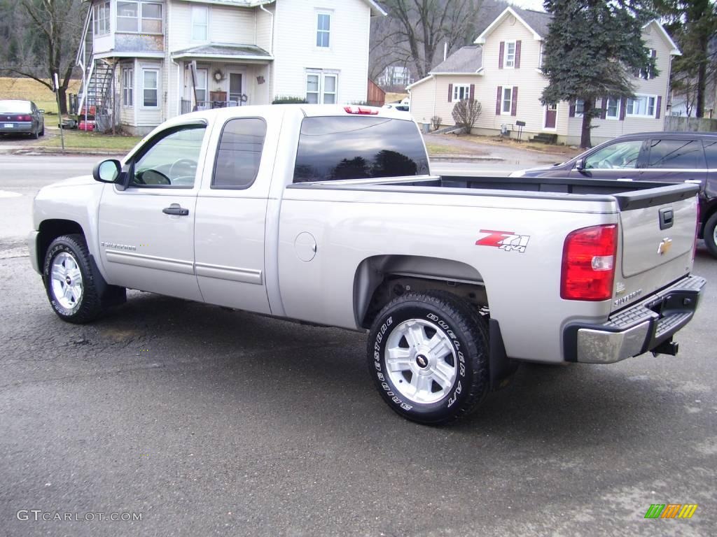 2009 Silverado 1500 LT Extended Cab 4x4 - Silver Birch Metallic / Ebony photo #5