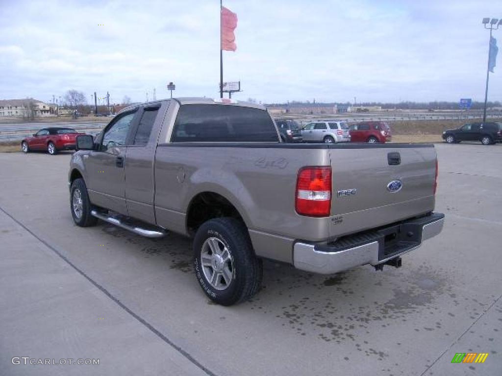 2005 F150 XLT SuperCab 4x4 - Arizona Beige Metallic / Tan photo #5