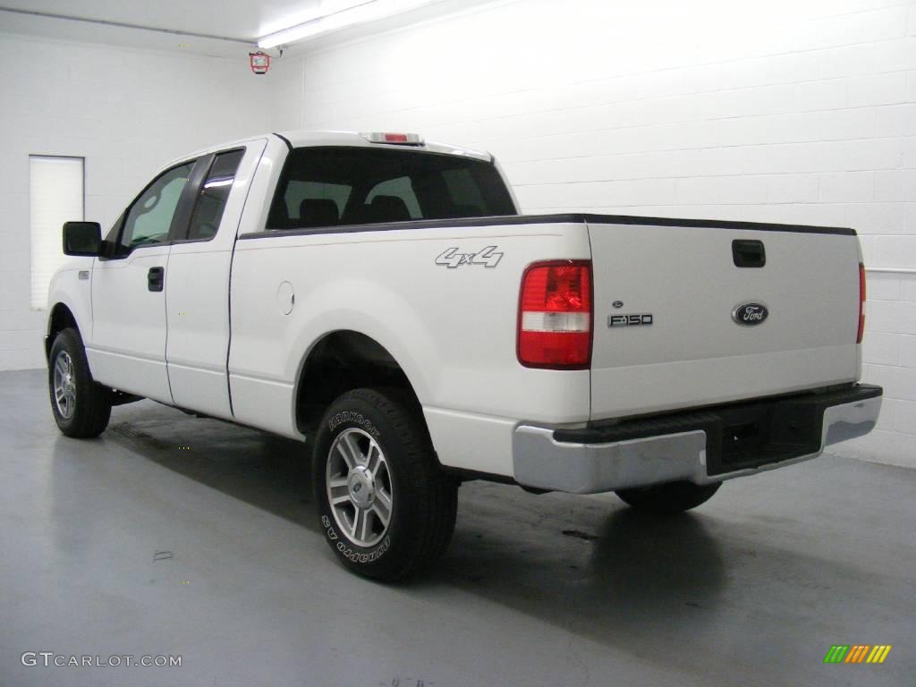 2006 F150 XLT SuperCab 4x4 - Oxford White / Medium/Dark Flint photo #6