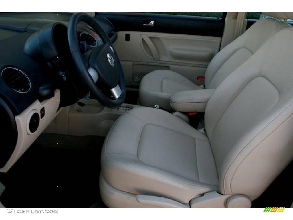 Cream Beige Interior 2008 Volkswagen New Beetle SE Coupe Photo #25171672
