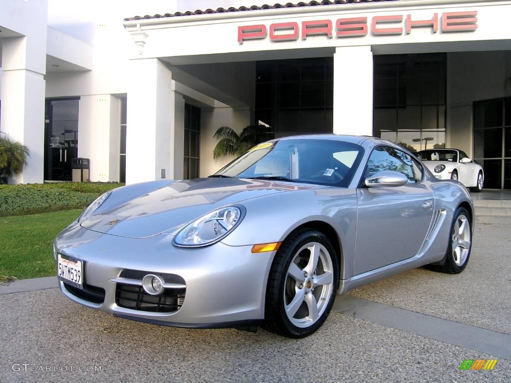 Arctic Silver Metallic Porsche Cayman