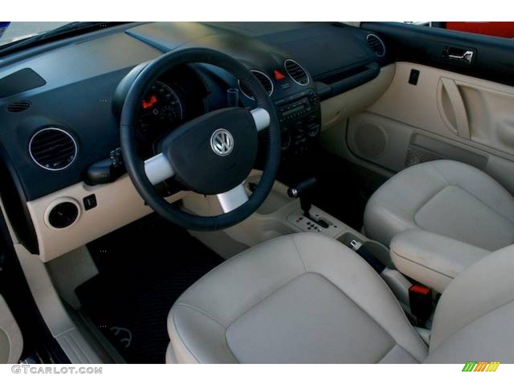 Cream Beige Interior 2008 Volkswagen New Beetle SE Coupe Photo #25171812