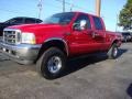 2003 Red Ford F350 Super Duty XLT Crew Cab  photo #1