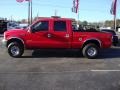 2003 Red Ford F350 Super Duty XLT Crew Cab  photo #5