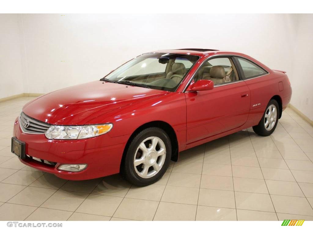 2003 Red Flame Metallic Toyota Solara SLE V6 Coupe 25063243 Photo 3