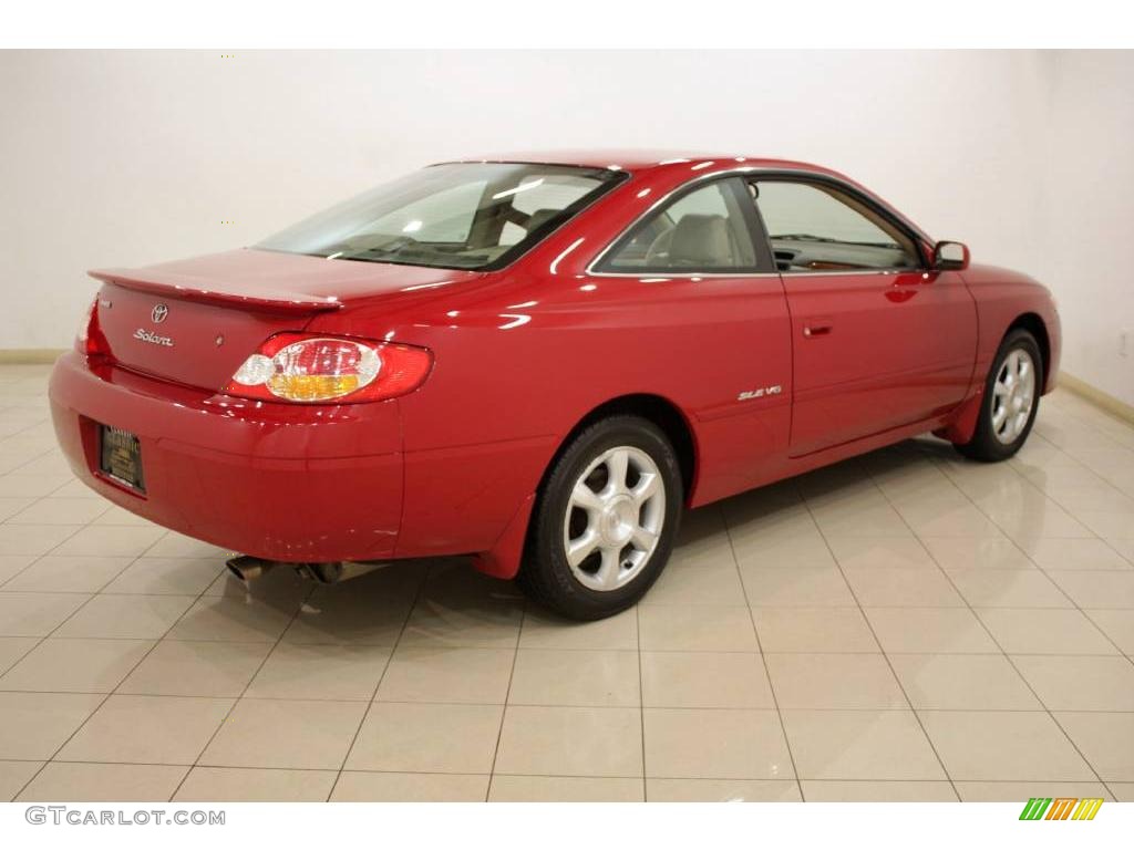 2003 Red Flame Metallic Toyota Solara SLE V6 Coupe 25063243 Photo 7