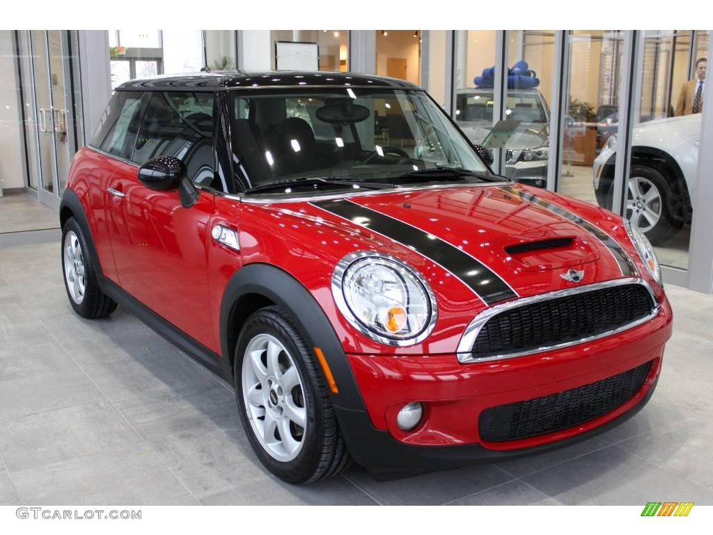 2007 Cooper S Hardtop - Chili Red / Rooster Red/Carbon Black photo #1