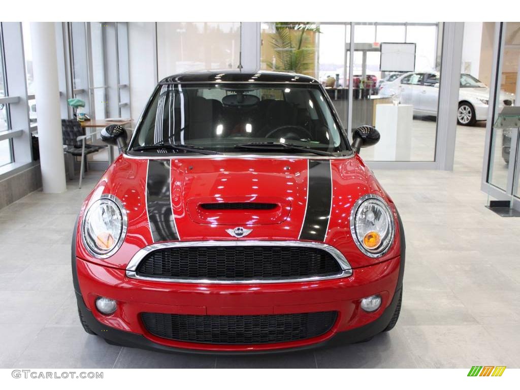 2007 Cooper S Hardtop - Chili Red / Rooster Red/Carbon Black photo #2