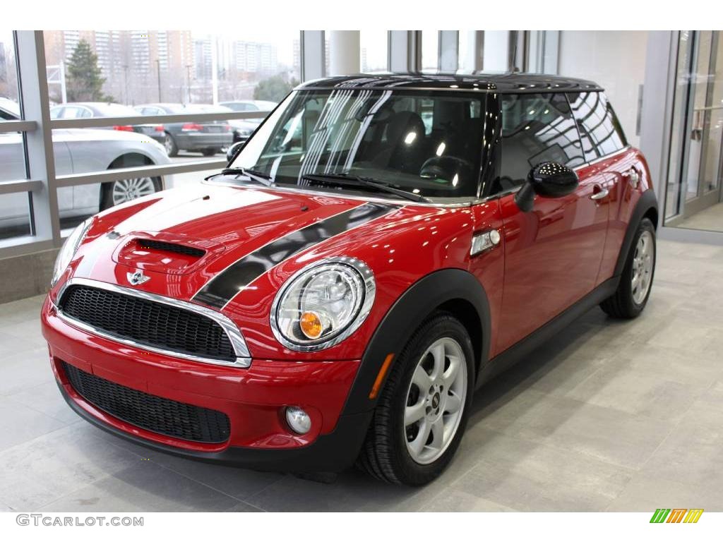 2007 Cooper S Hardtop - Chili Red / Rooster Red/Carbon Black photo #3
