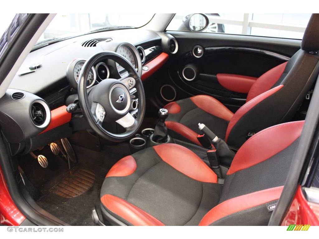 2007 Cooper S Hardtop - Chili Red / Rooster Red/Carbon Black photo #8