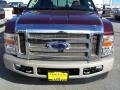 2010 Royal Red Metallic Ford F250 Super Duty King Ranch Crew Cab 4x4  photo #1