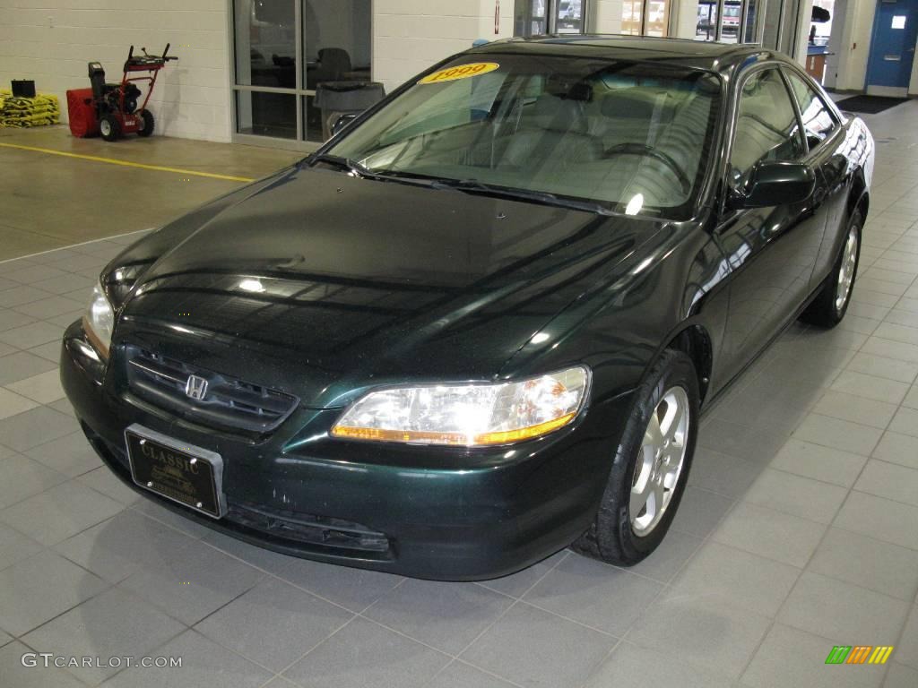 1999 Accord EX V6 Coupe - Dark Emerald Pearl / Ivory photo #2
