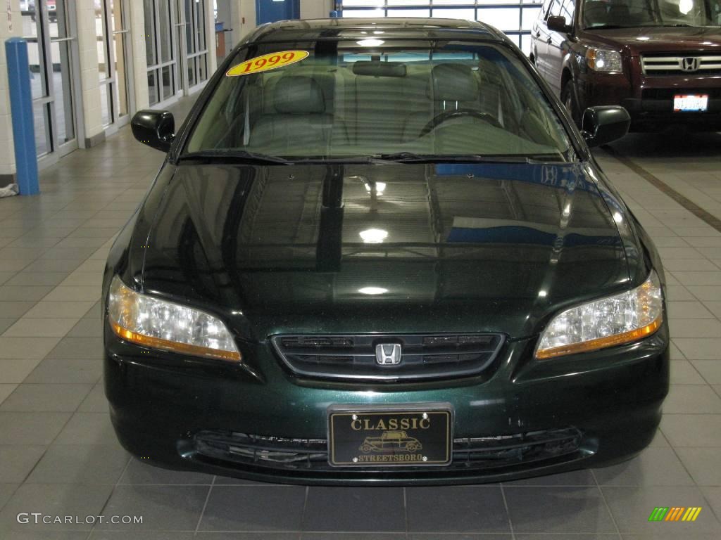 1999 Accord EX V6 Coupe - Dark Emerald Pearl / Ivory photo #5