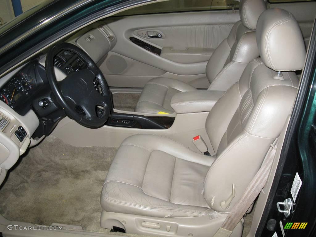 1999 Accord EX V6 Coupe - Dark Emerald Pearl / Ivory photo #14