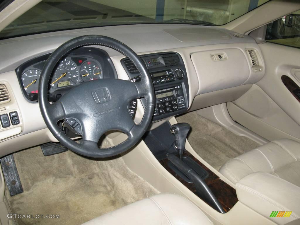1999 Accord EX V6 Coupe - Dark Emerald Pearl / Ivory photo #15